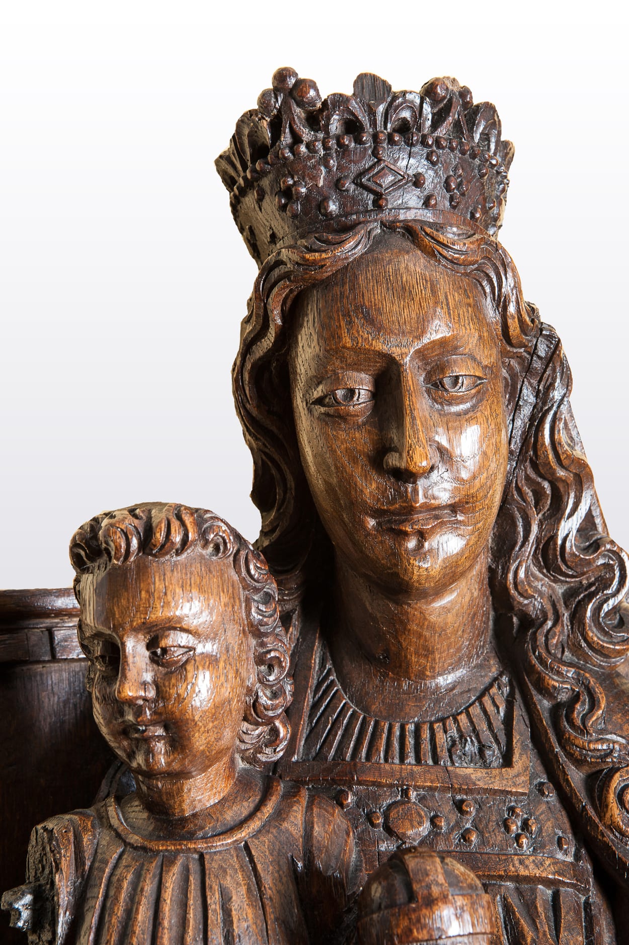 Late Gothic enthroned Virgin and Child