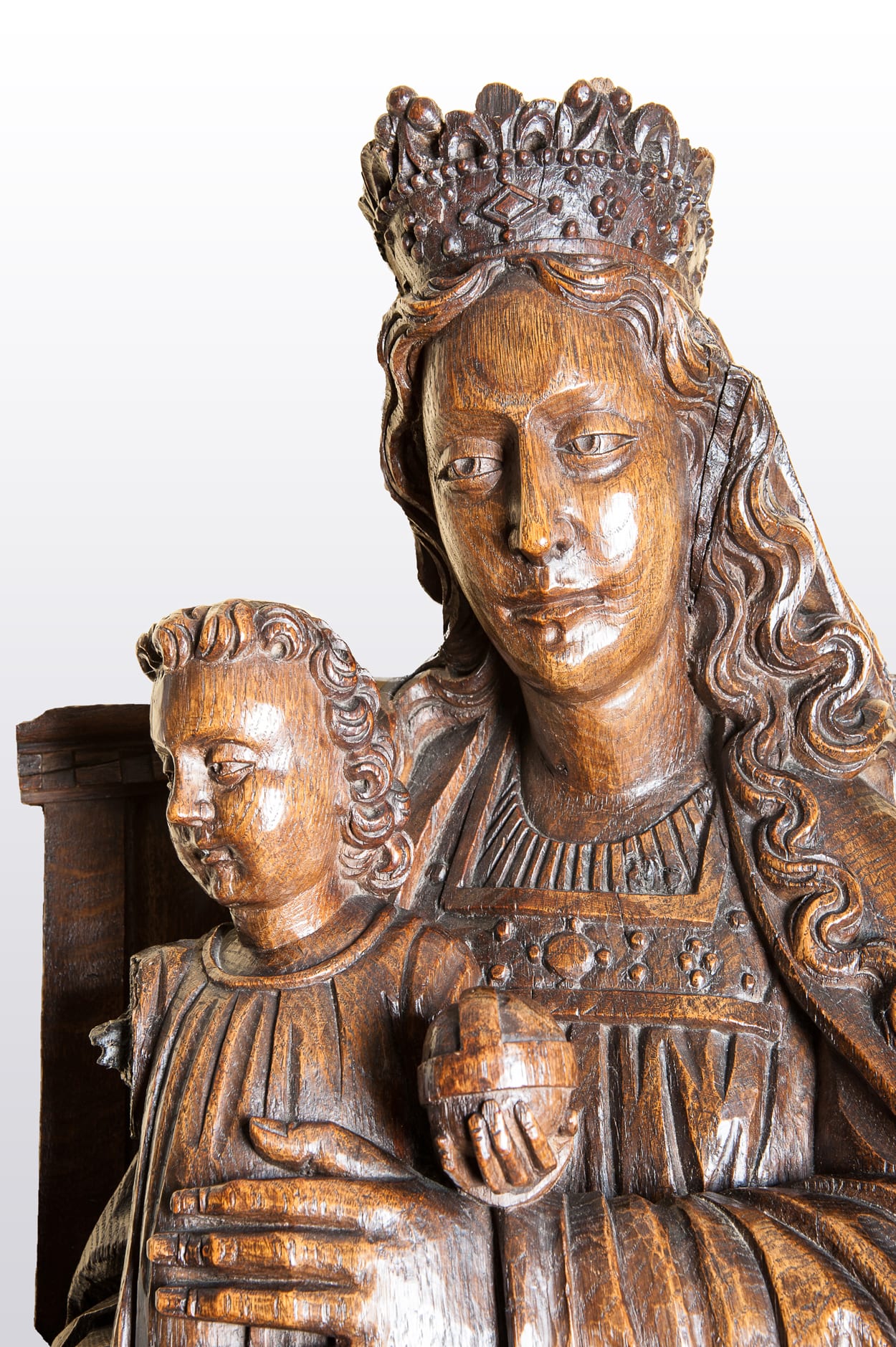 Late Gothic enthroned Virgin and Child