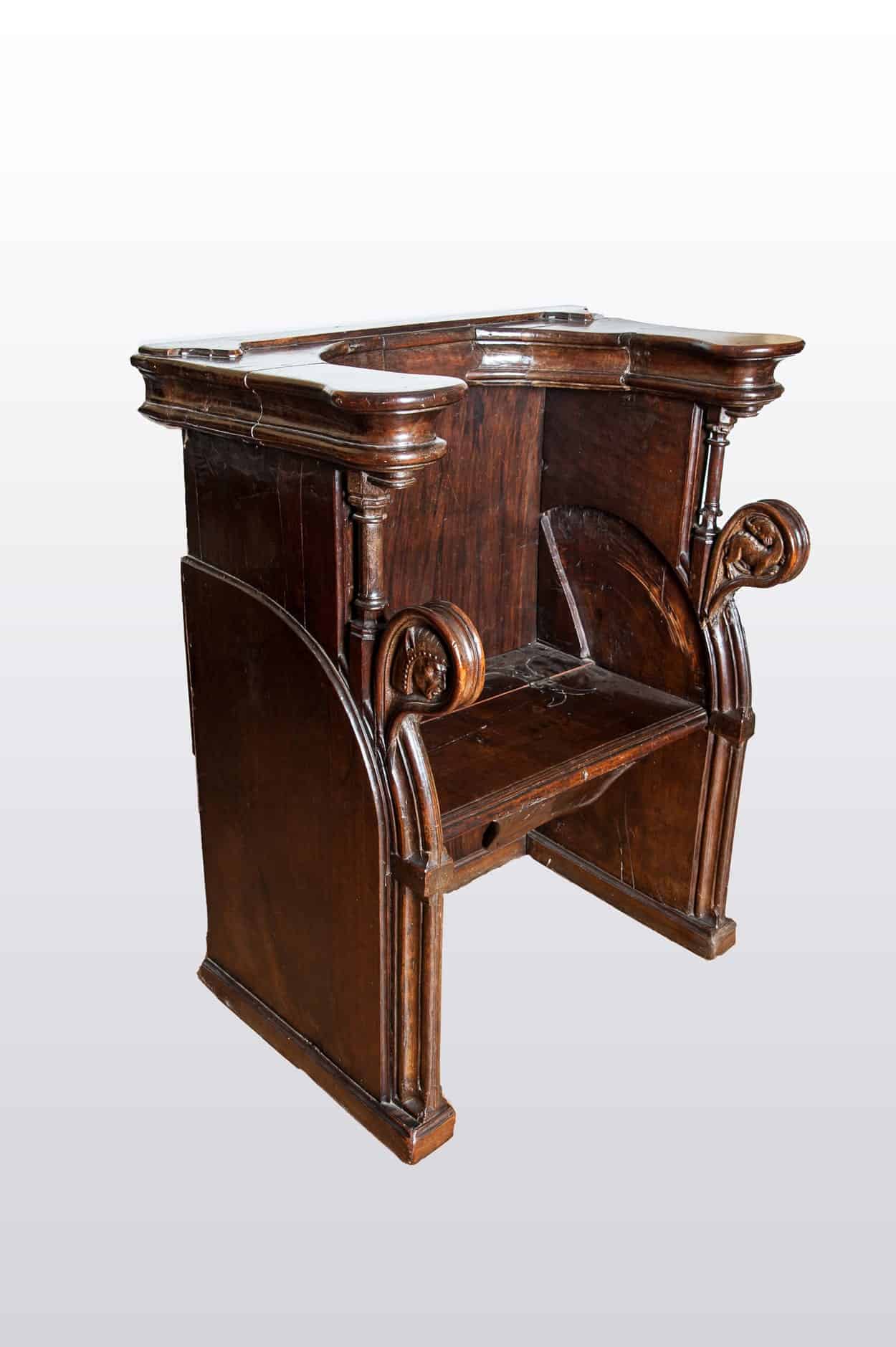 Gothic walnut choir stall