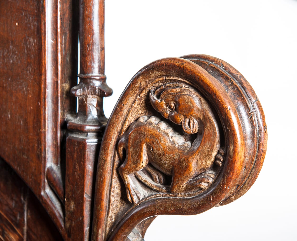 Gothic walnut choir stall