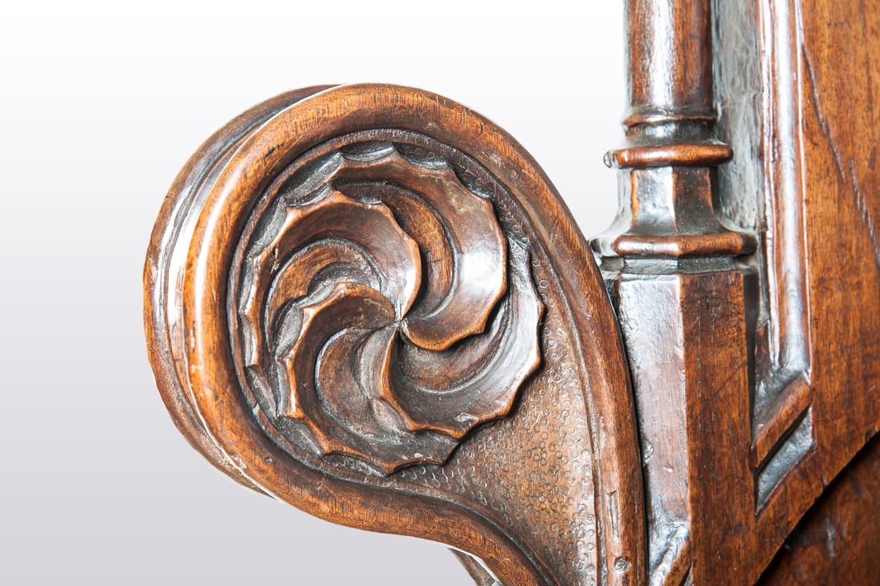 Gothic walnut choir stall