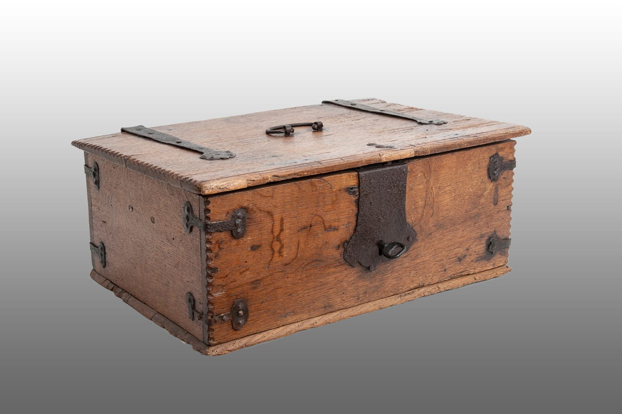 Gothic iron banded box