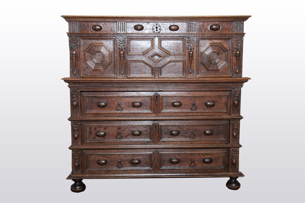 17th century oak chest of drawers