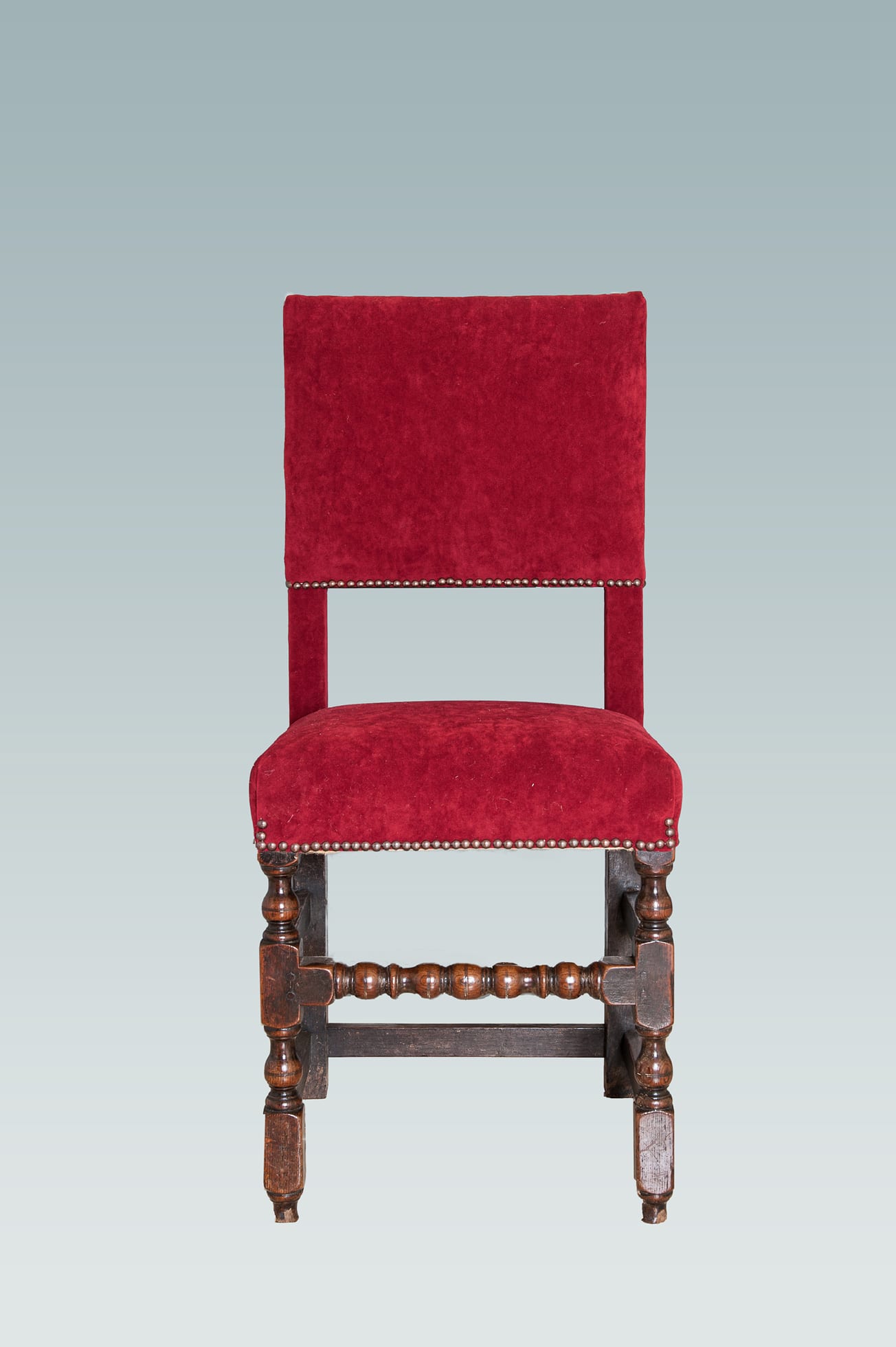 Set of 8 17th century Cromwellian backstools