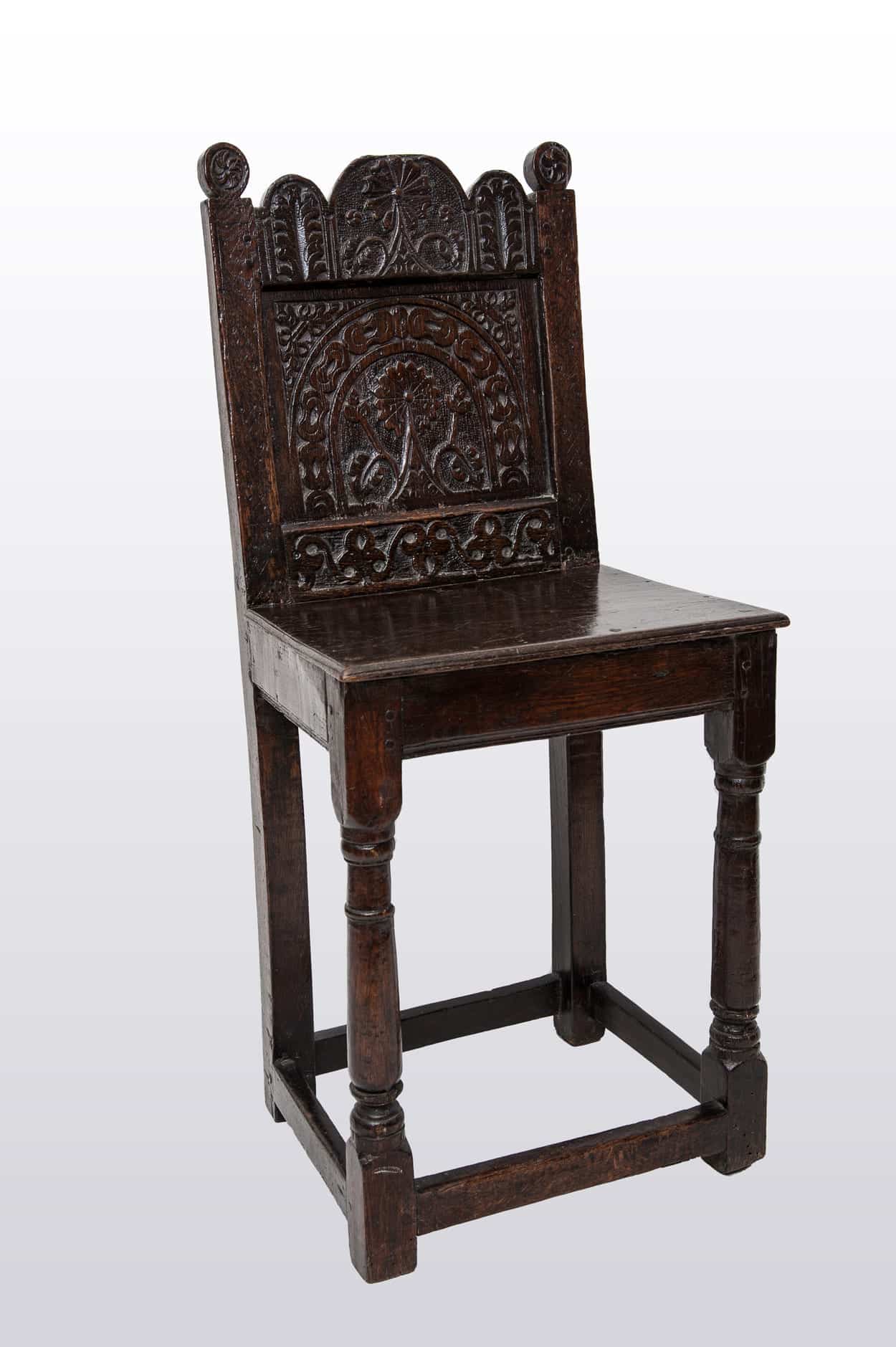 Elizabeth I pair of back stools