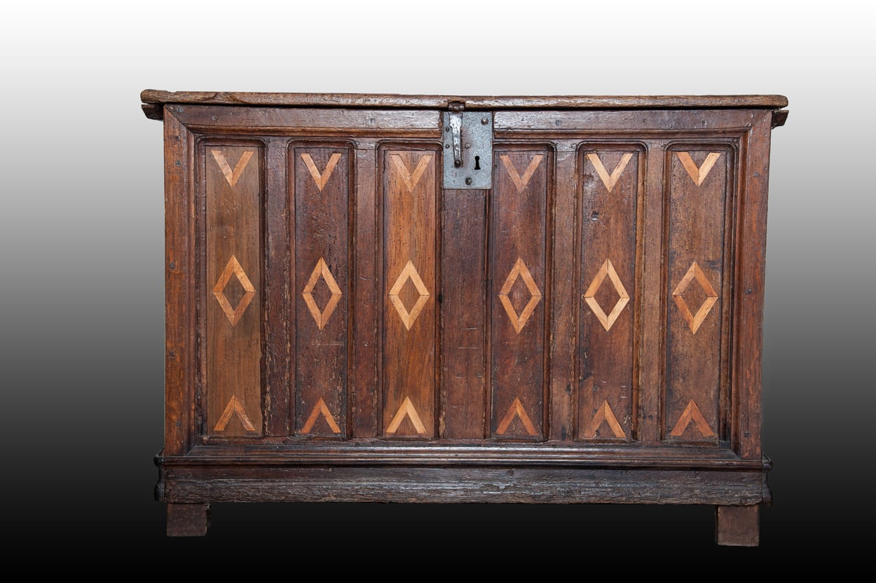 Gothic oak chest