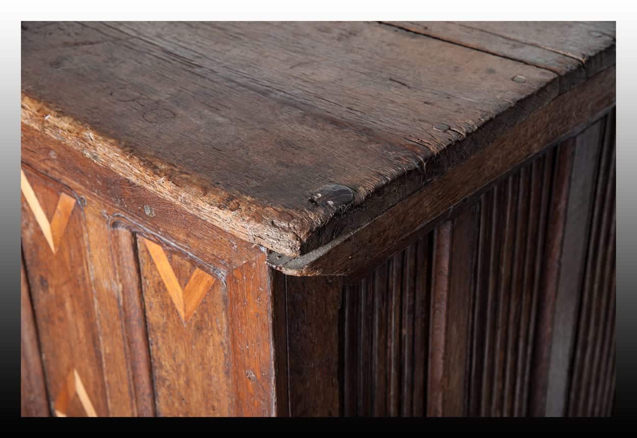 Gothic oak chest