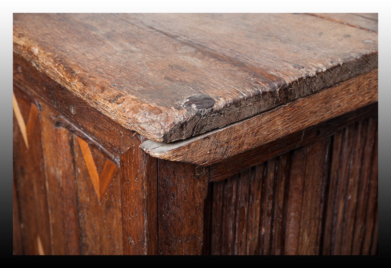 Gothic oak chest