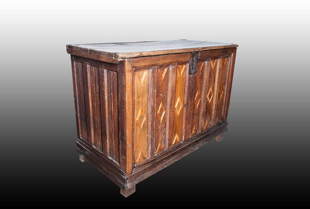 Gothic oak chest