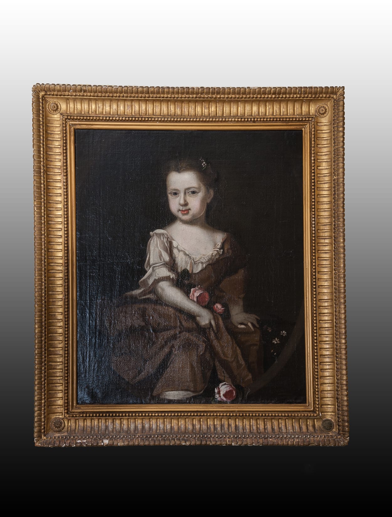 17th century portrait of Girl, circle of Simon Verelst