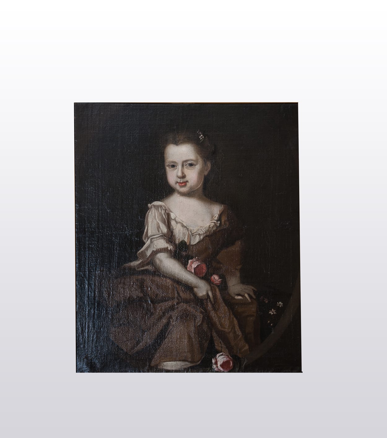 17th century portrait of Girl, circle of Simon Verelst
