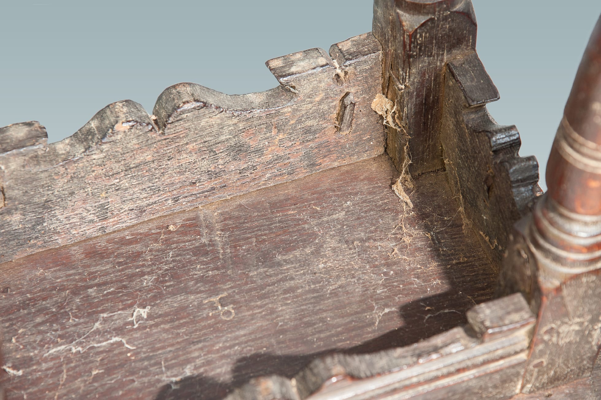 Charles I joined oak stool