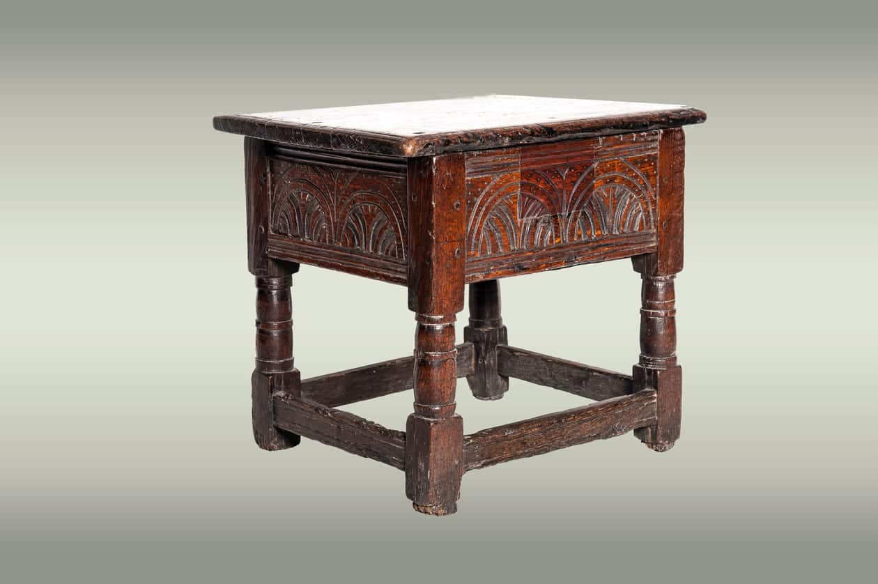 17th century box stool