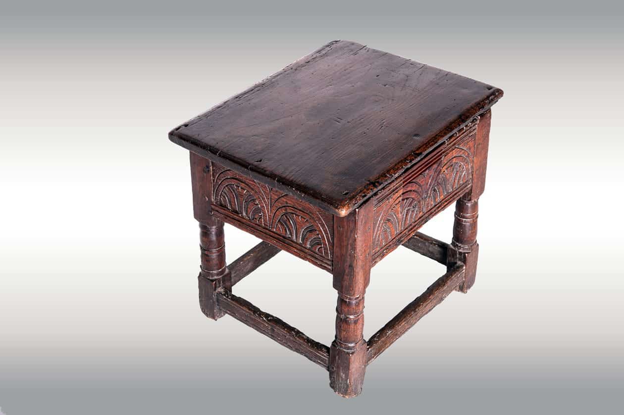 17th century box stool
