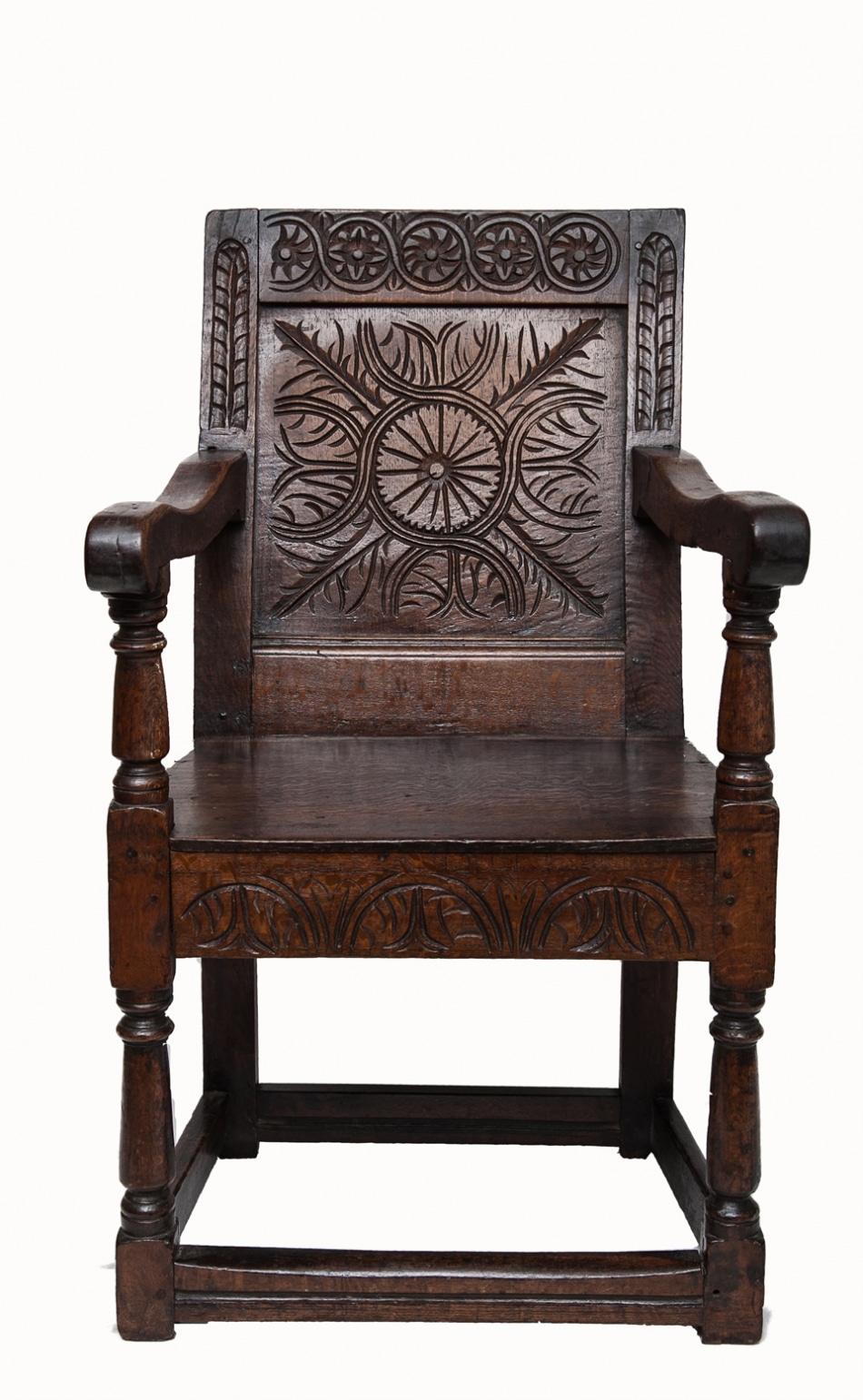 Charles I joined oak armchair