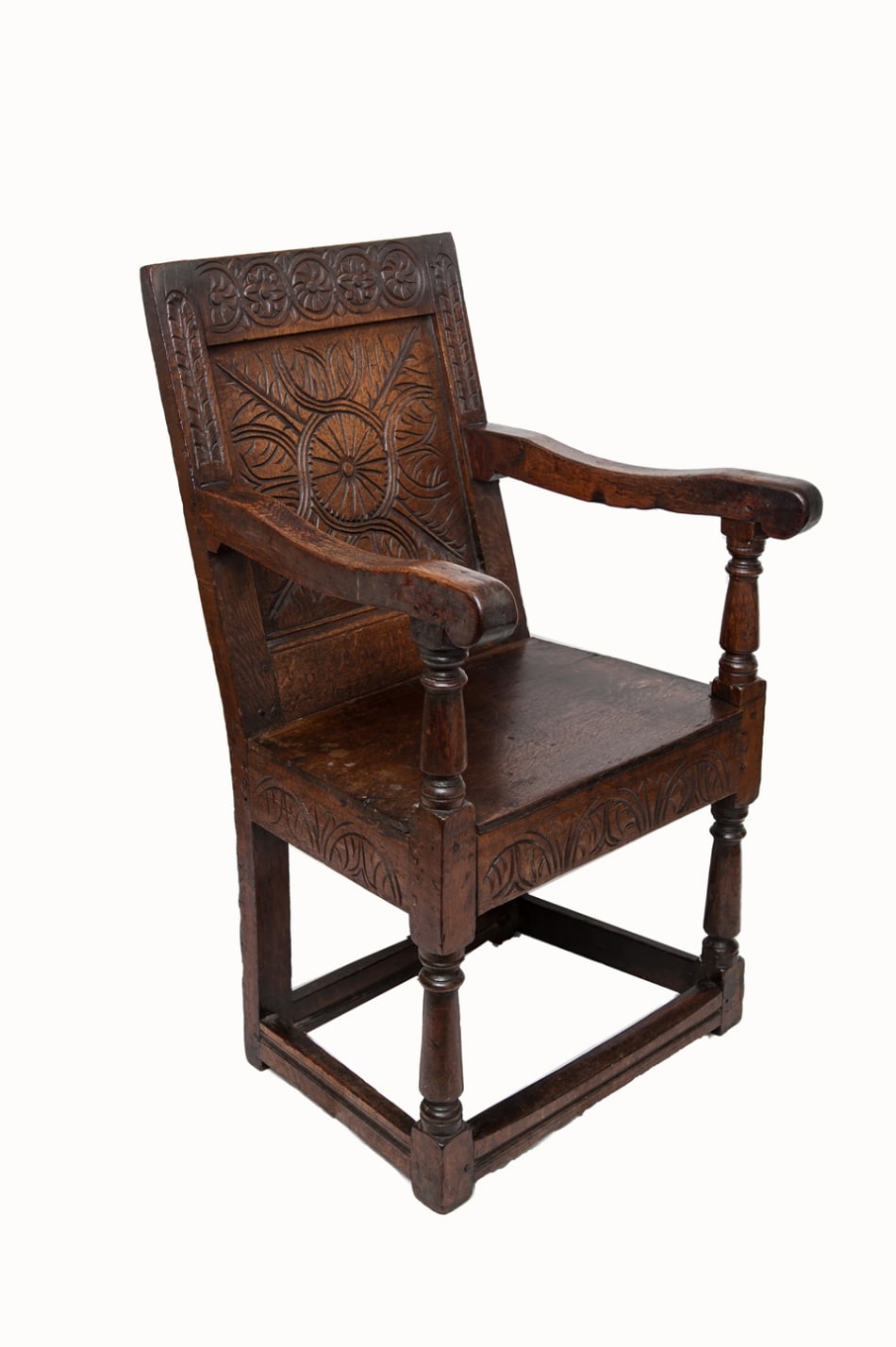 Charles I joined oak armchair