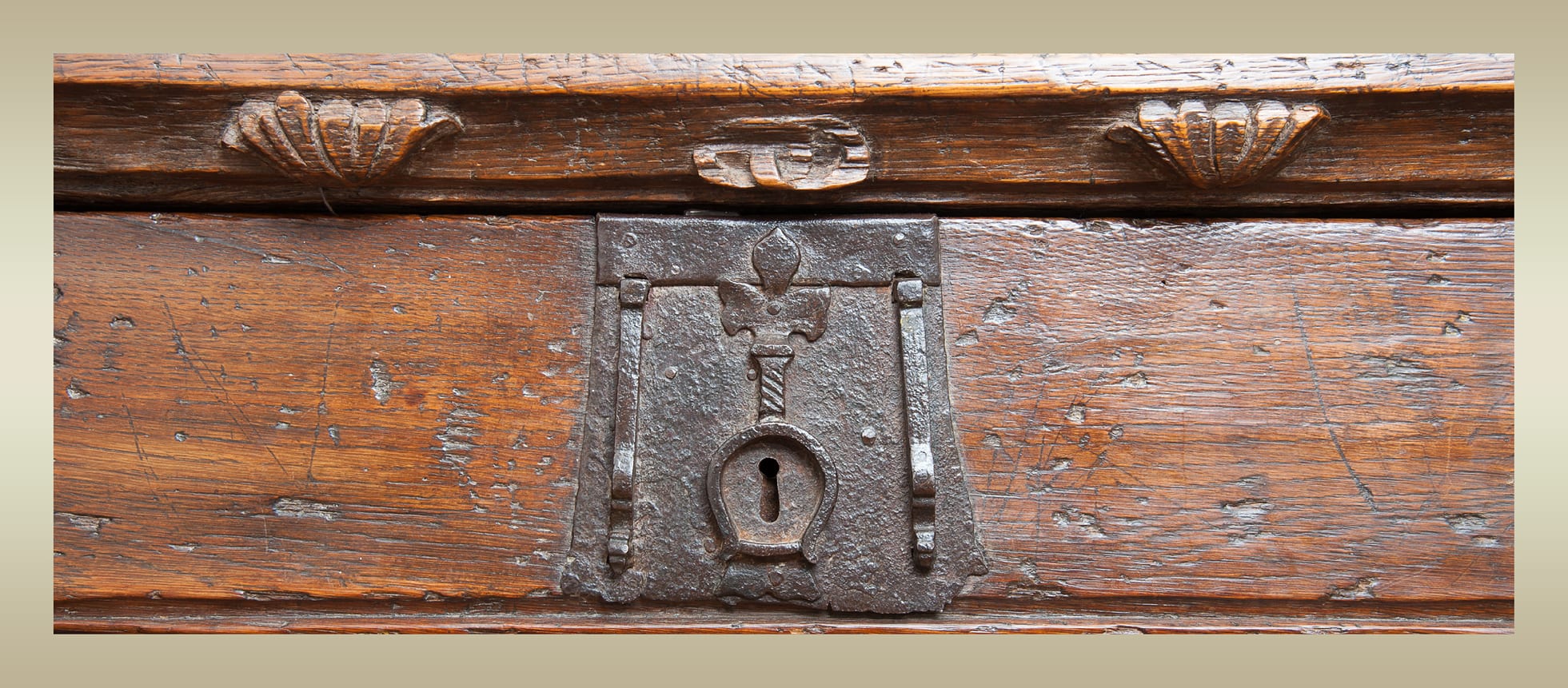 Henry VIII oak carved table