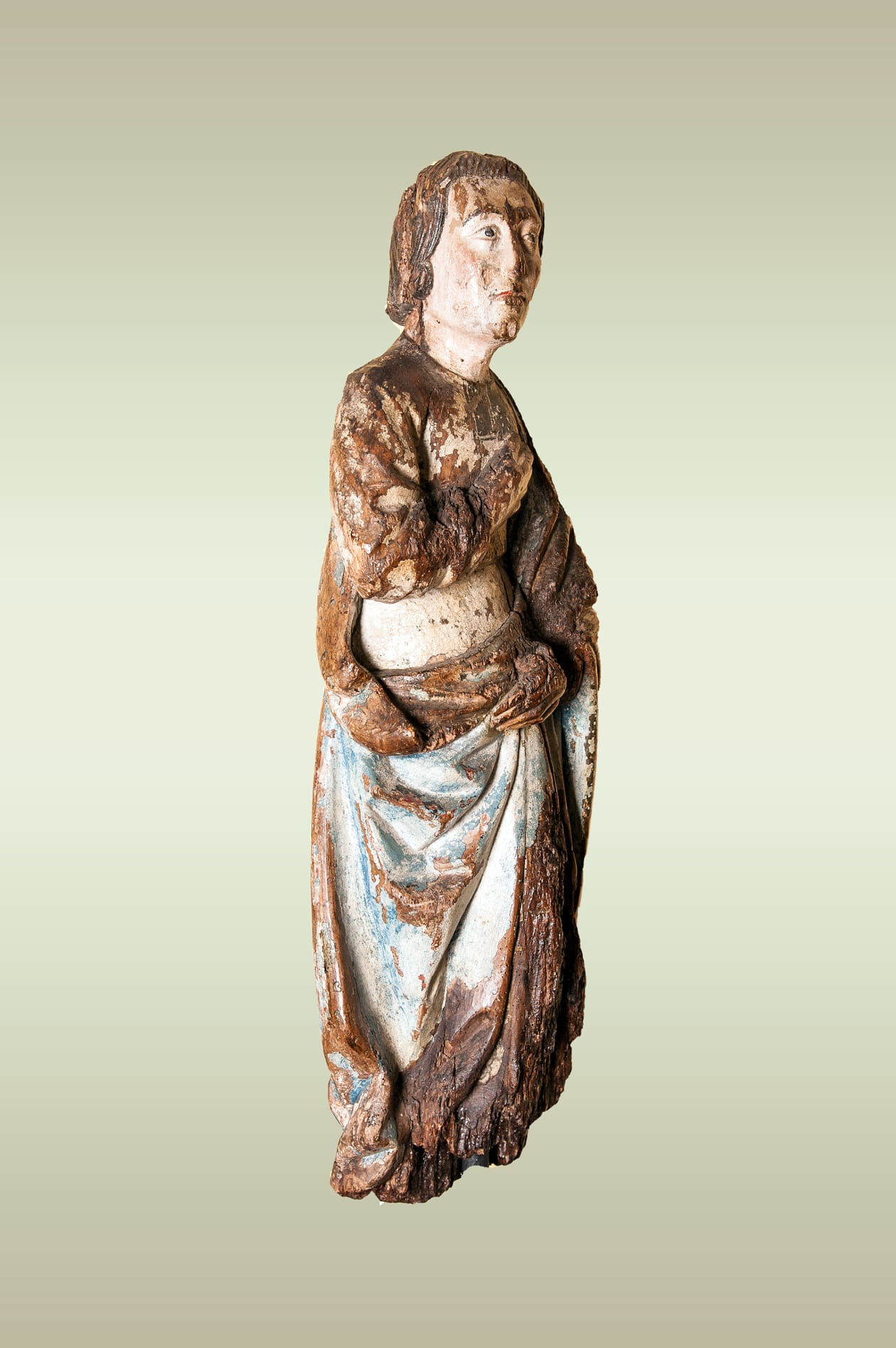 16th century sculpture of saint