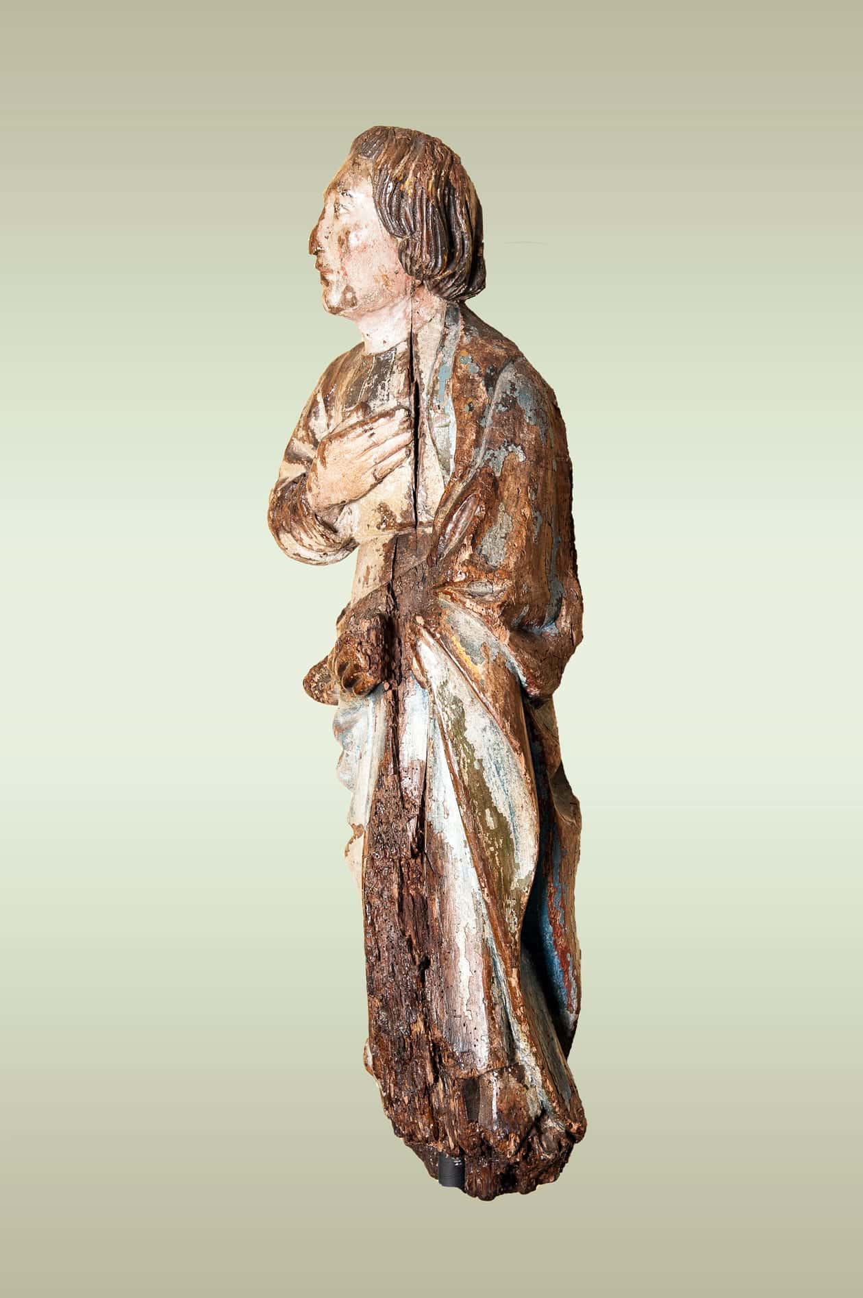 16th century sculpture of saint