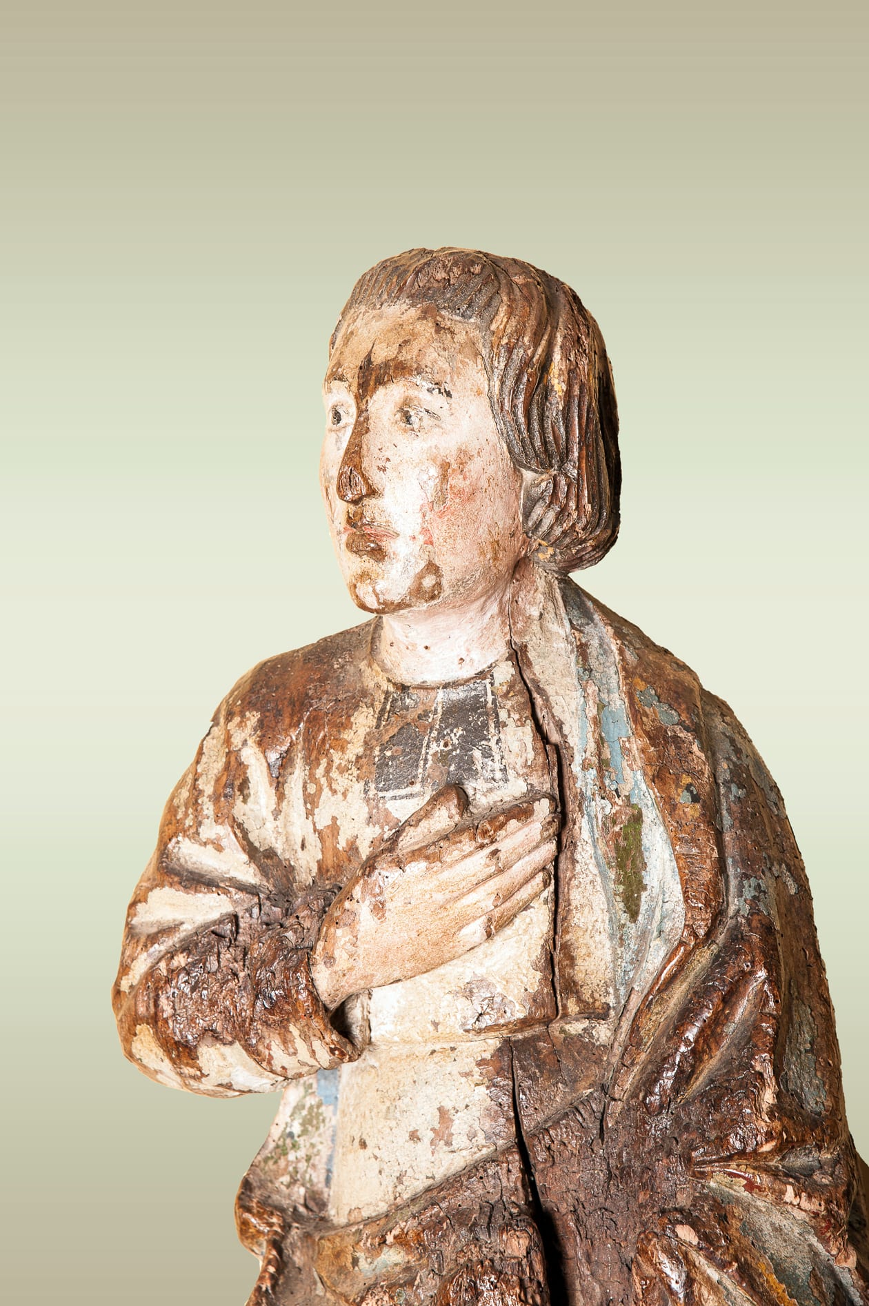 16th century sculpture of saint