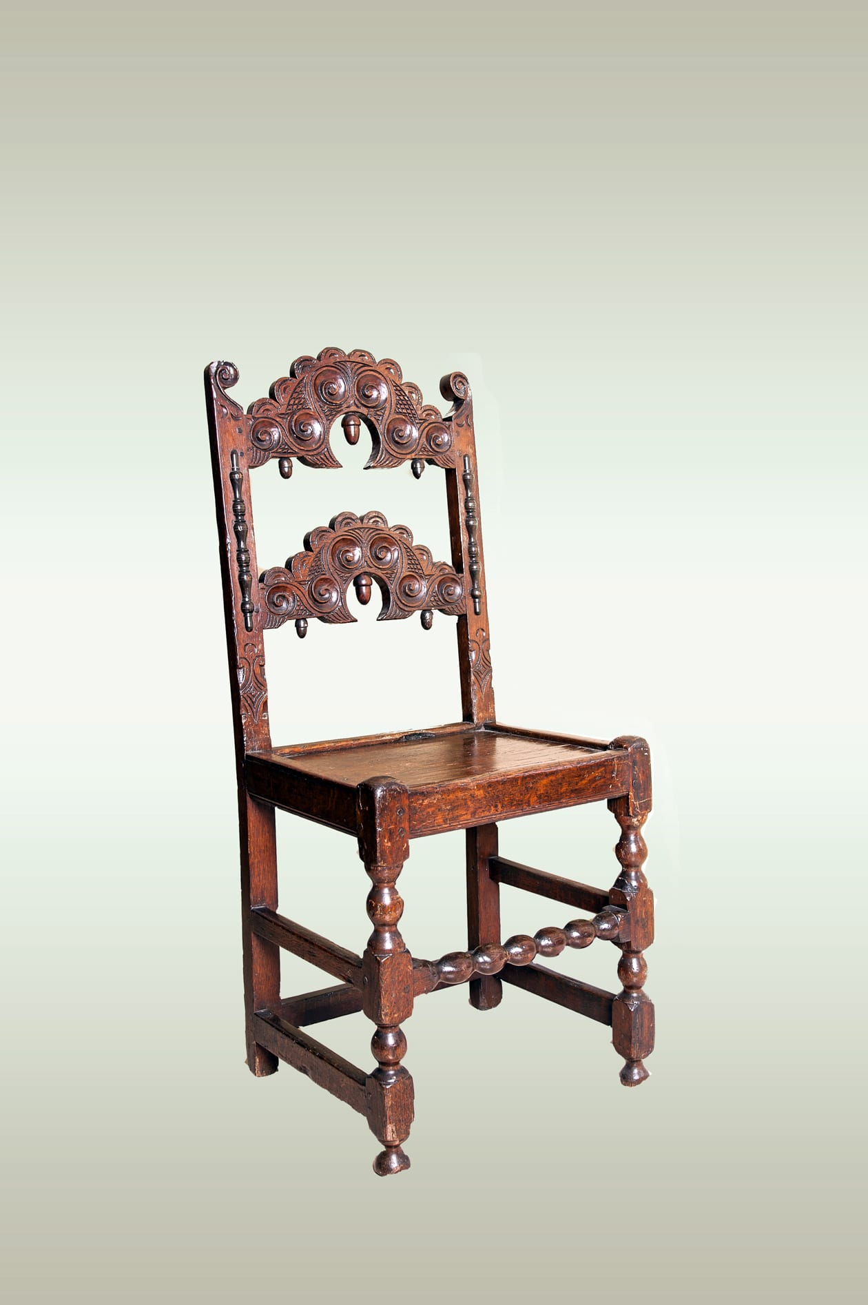 Yorkshire 17th century backstool