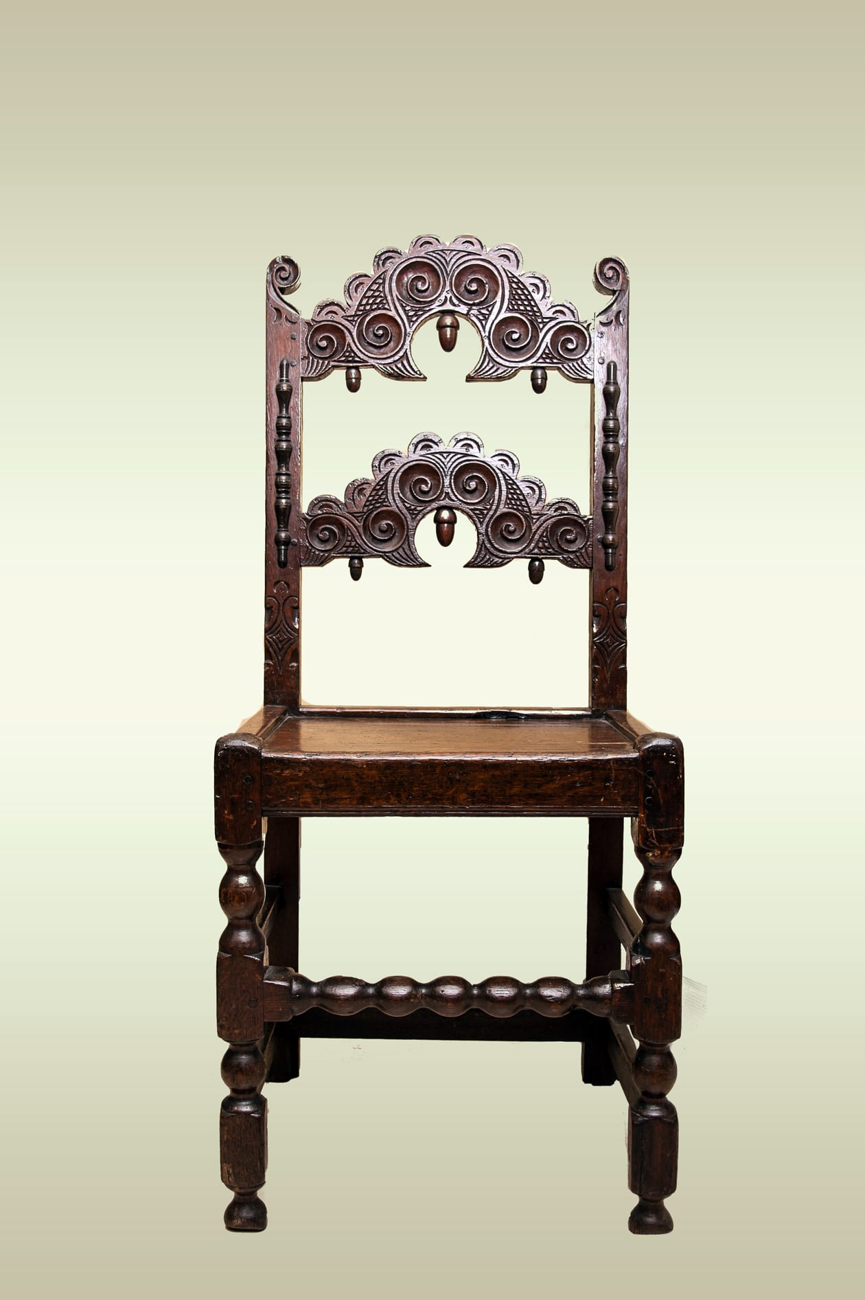 Yorkshire 17th century backstool