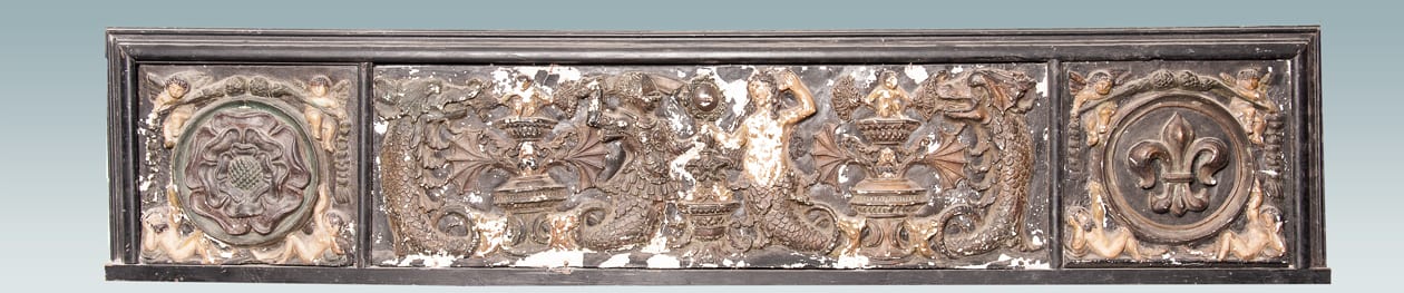 Tudor renaissance plaster frieze