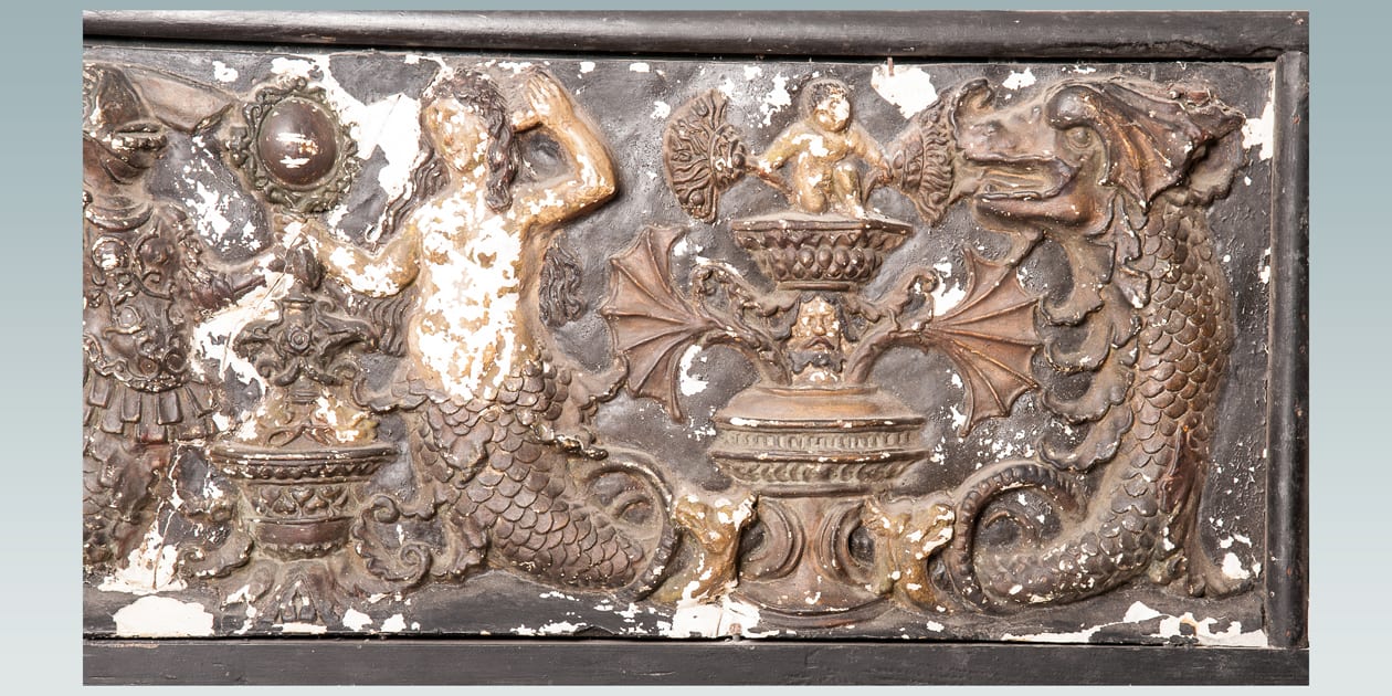 Tudor renaissance plaster frieze