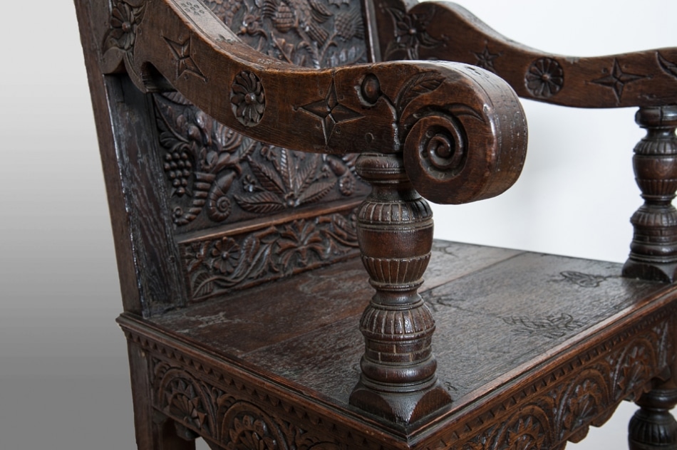 James I joined oak great chair