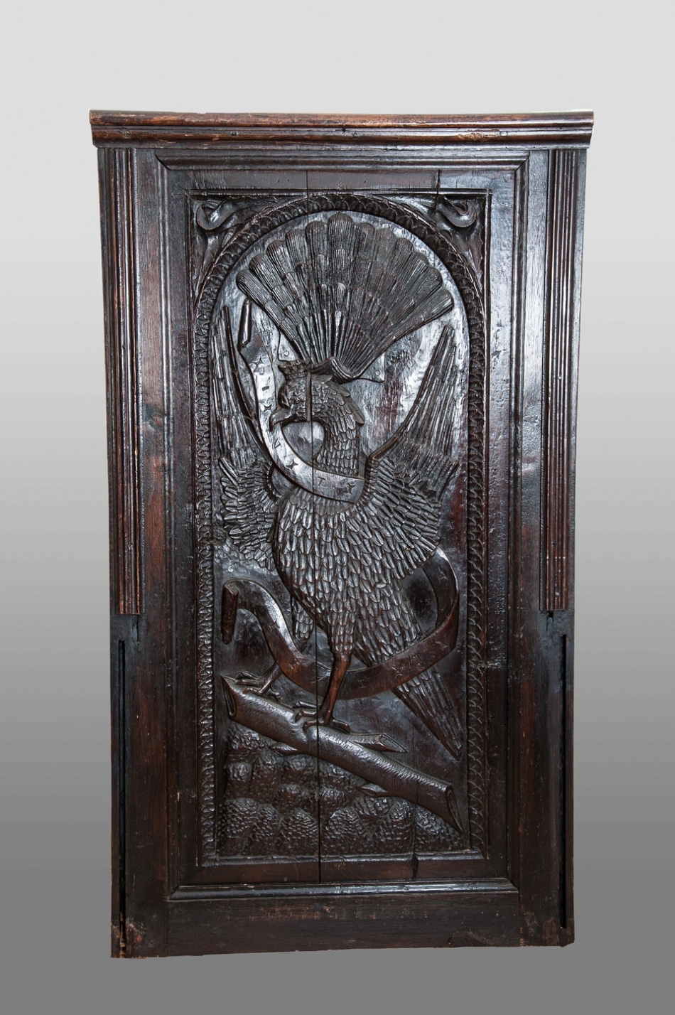 Early 16th century carved panel of a bird