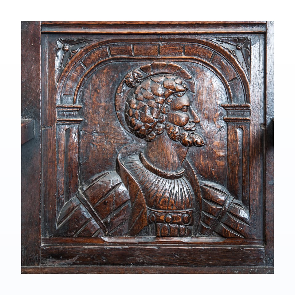 Henry VIII joined oak armchair