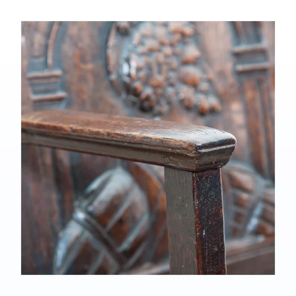 Henry VIII joined oak armchair