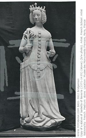 Limestone sculpture of Isabella of Bavaria