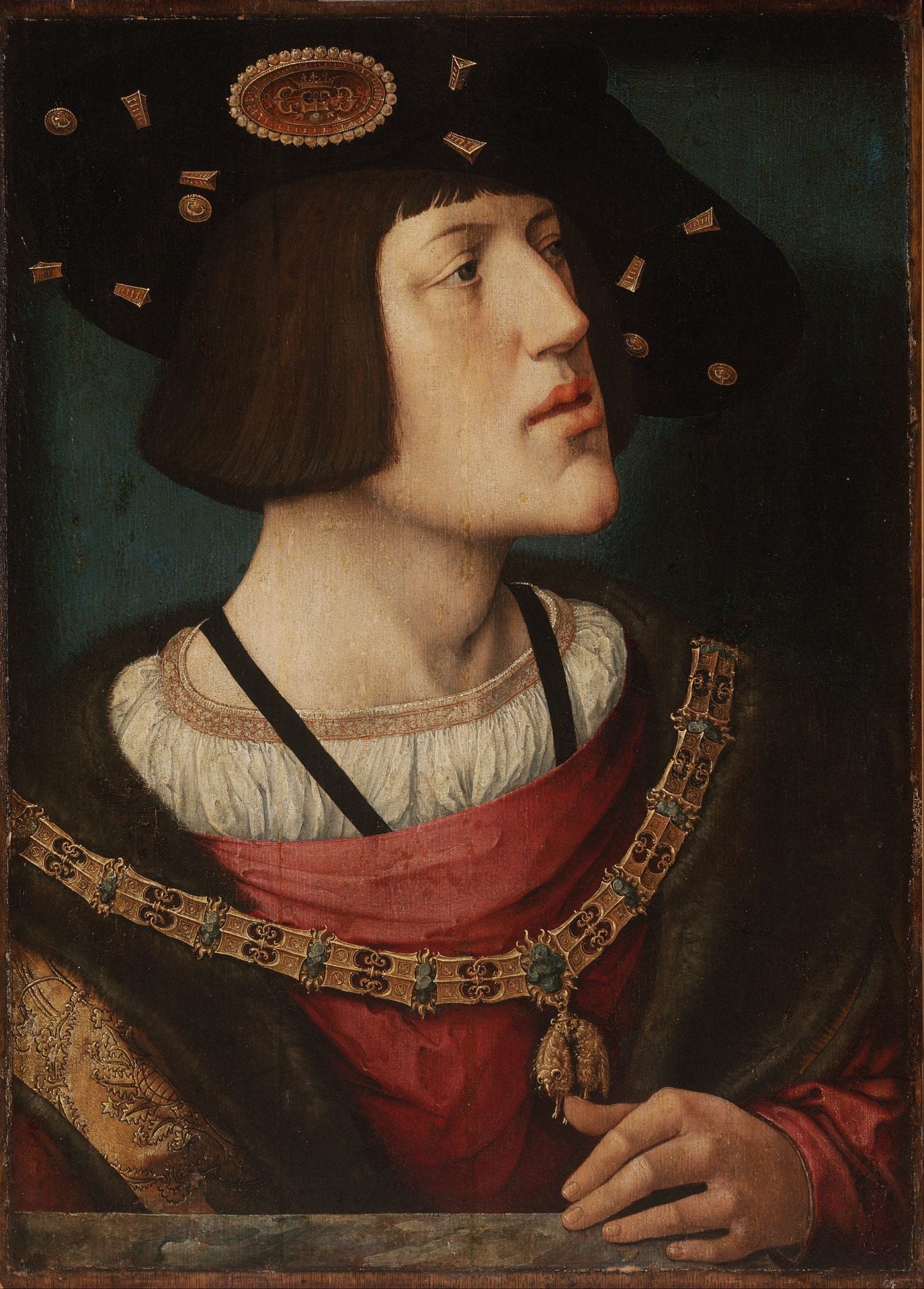Portrait panel of Charles V Holy Roman Emperor