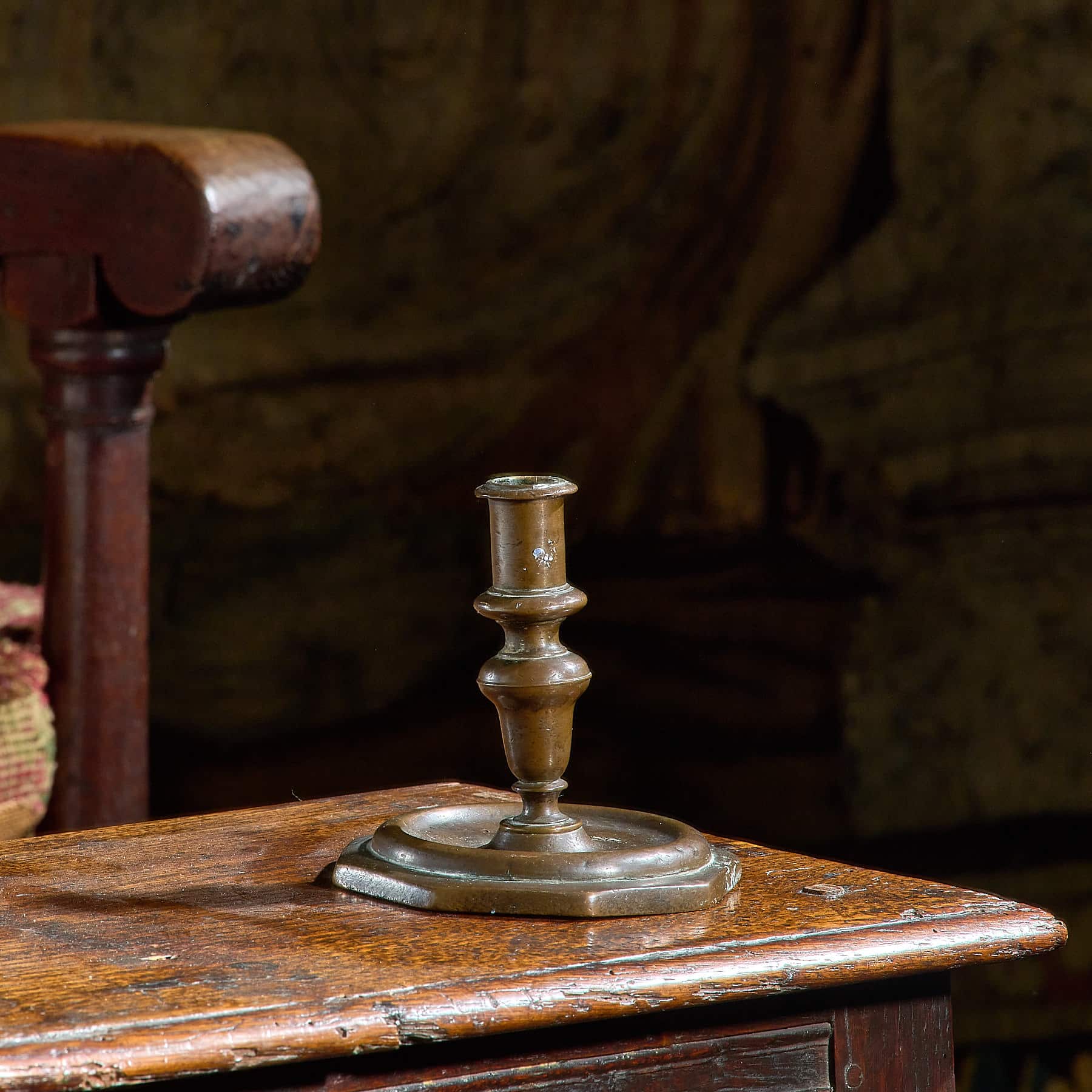 17th century capstan candlestick
