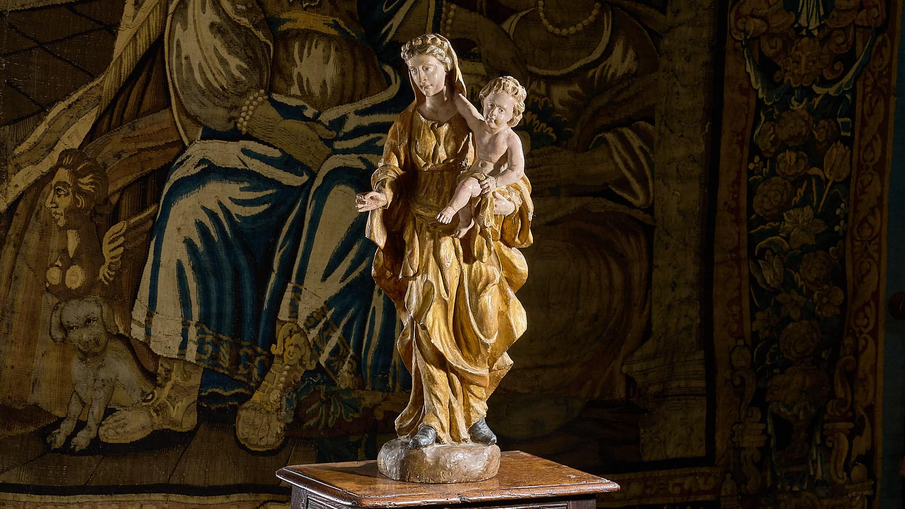Virgin and Child sculpture