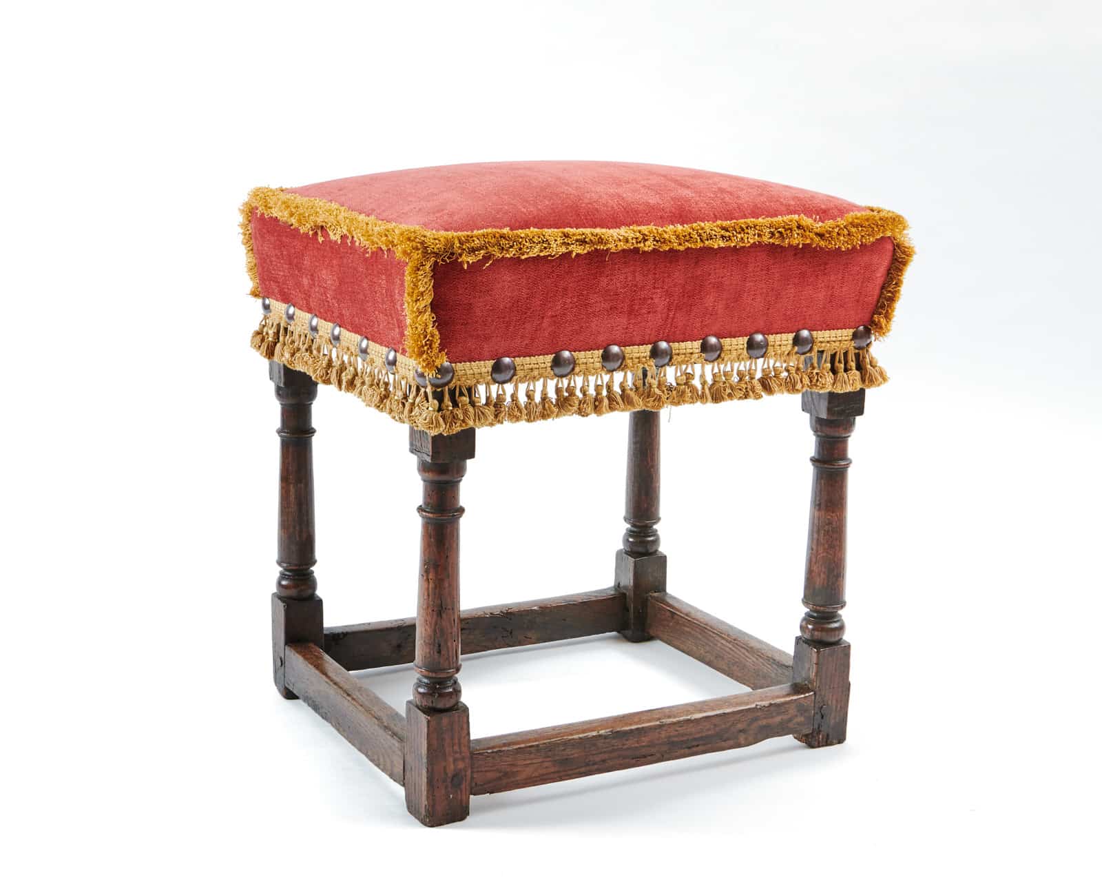 Charles II upholstered stool