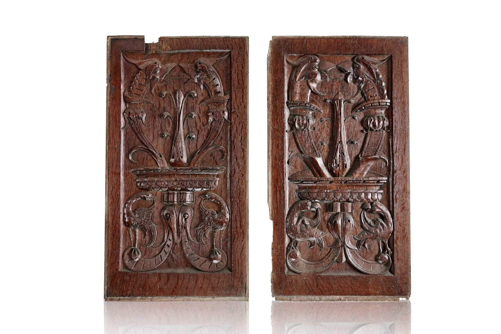 Henry VIII oak carved panels