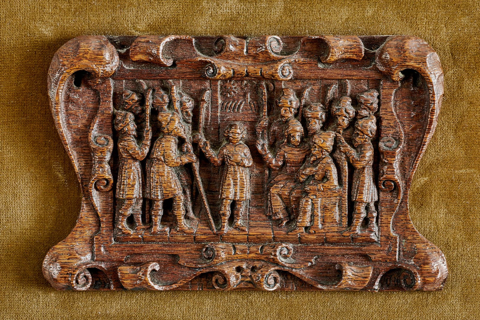 17th century pair of panels