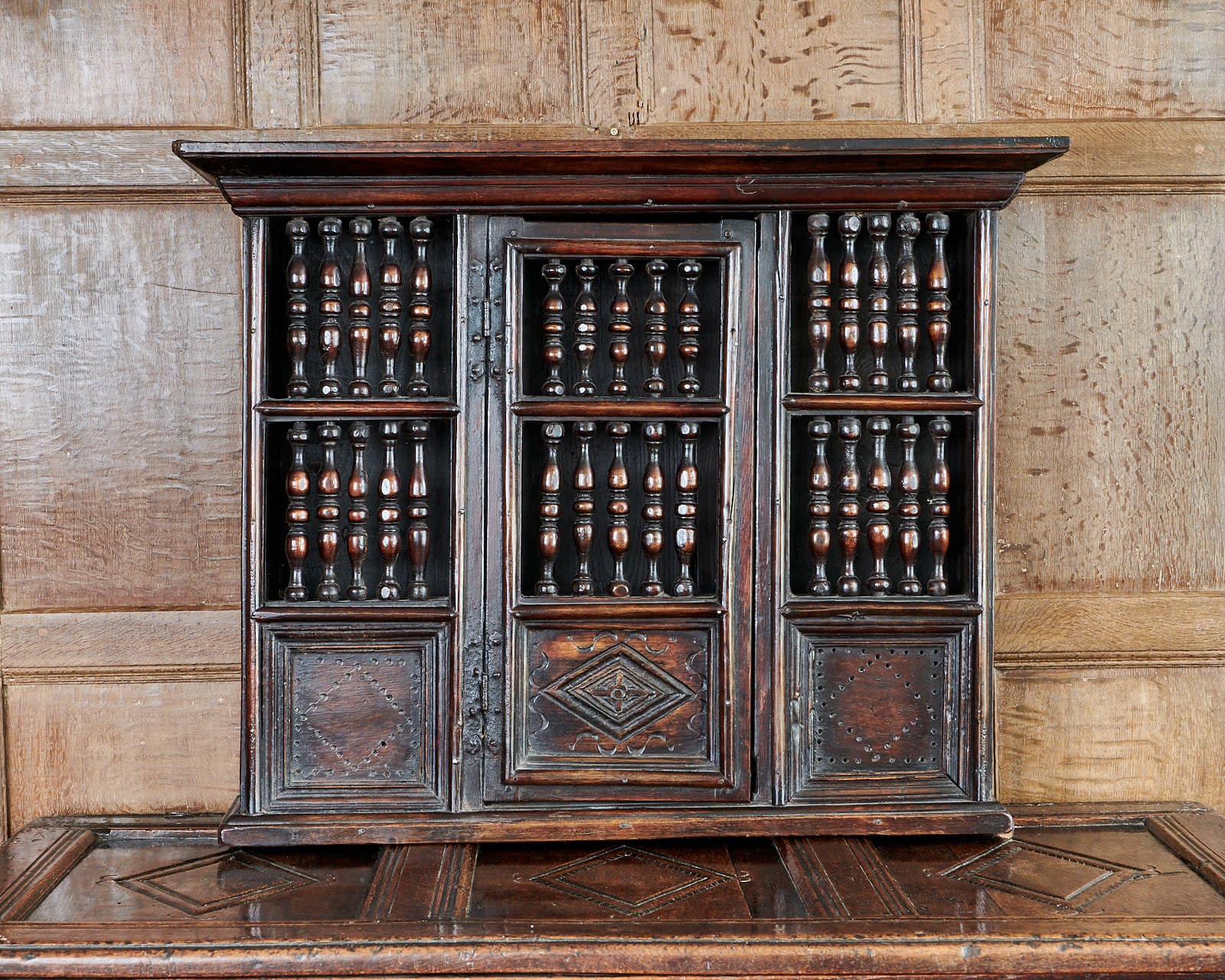 Charles I mural livery cupboard