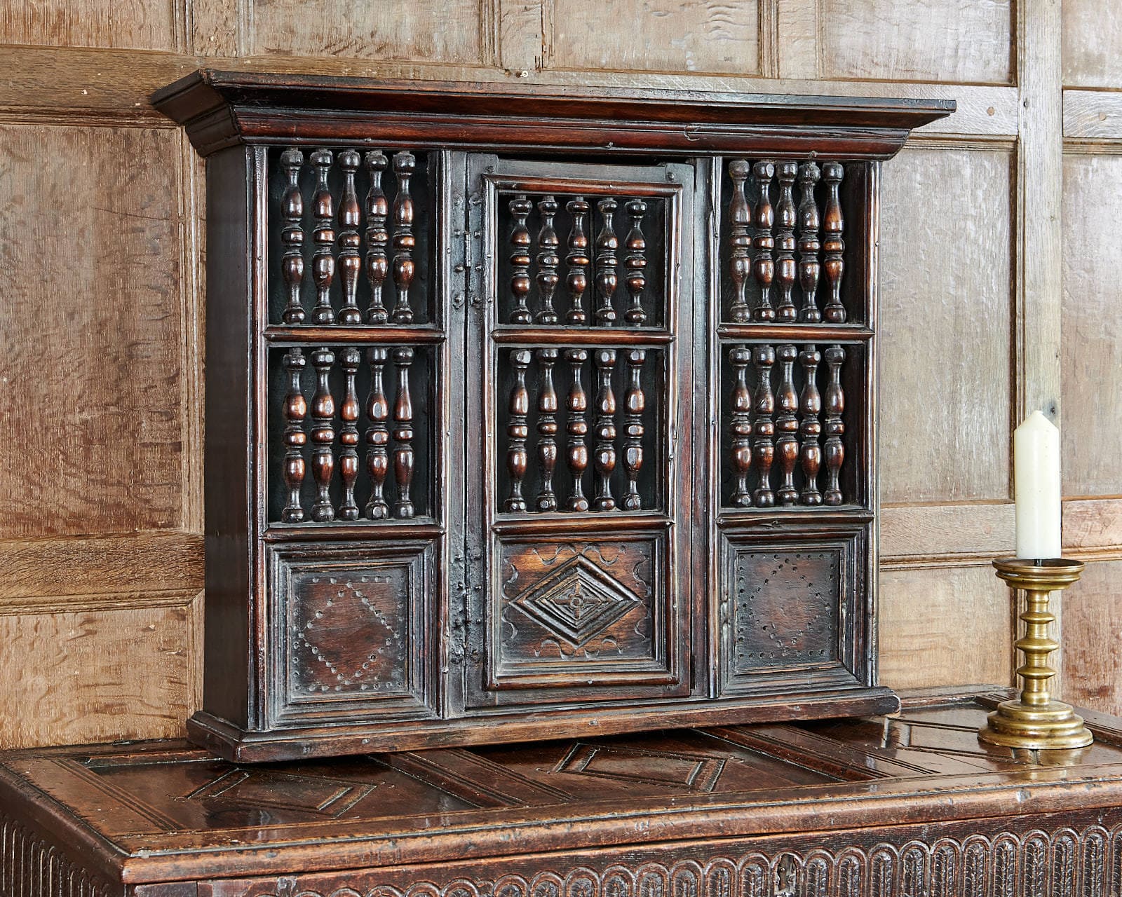 Charles I mural livery cupboard