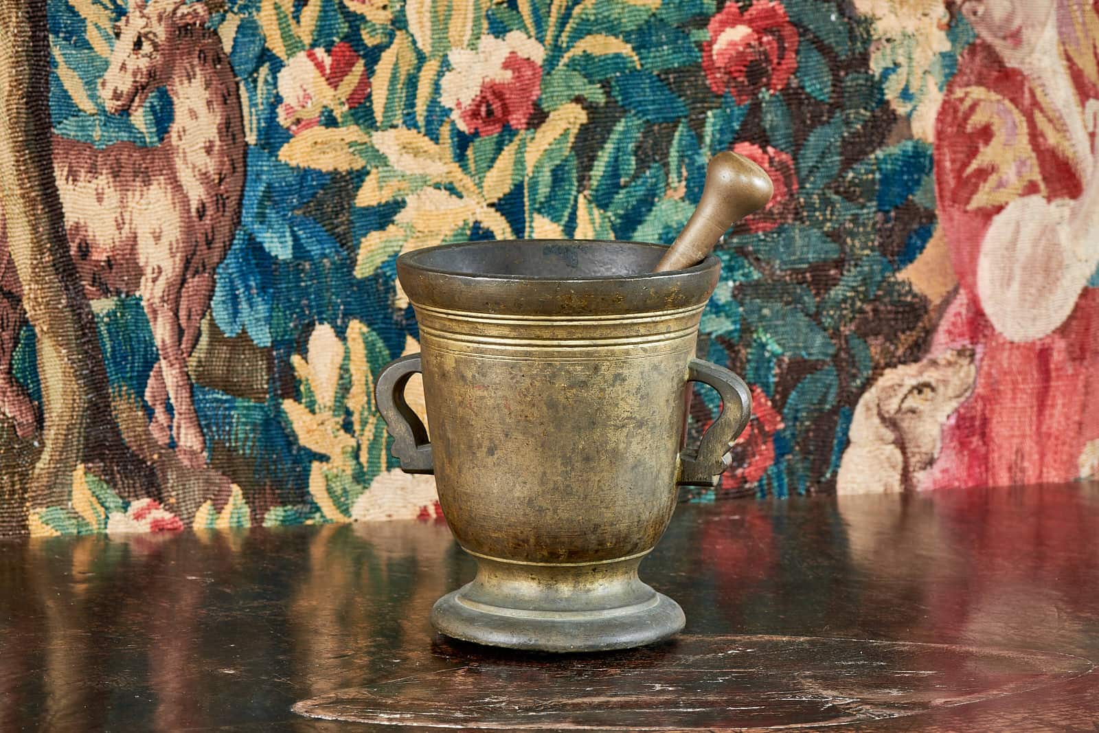 17th century mortar and pestle