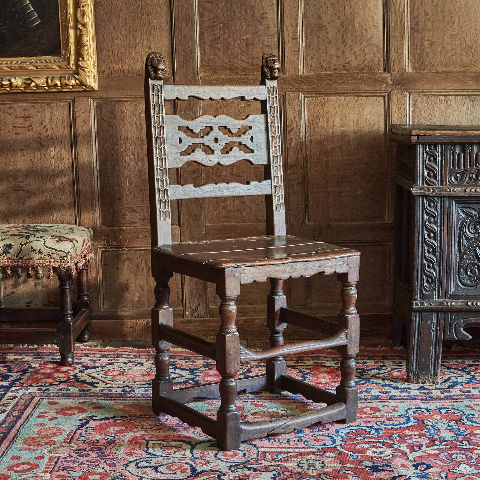 Early 17th century backstool