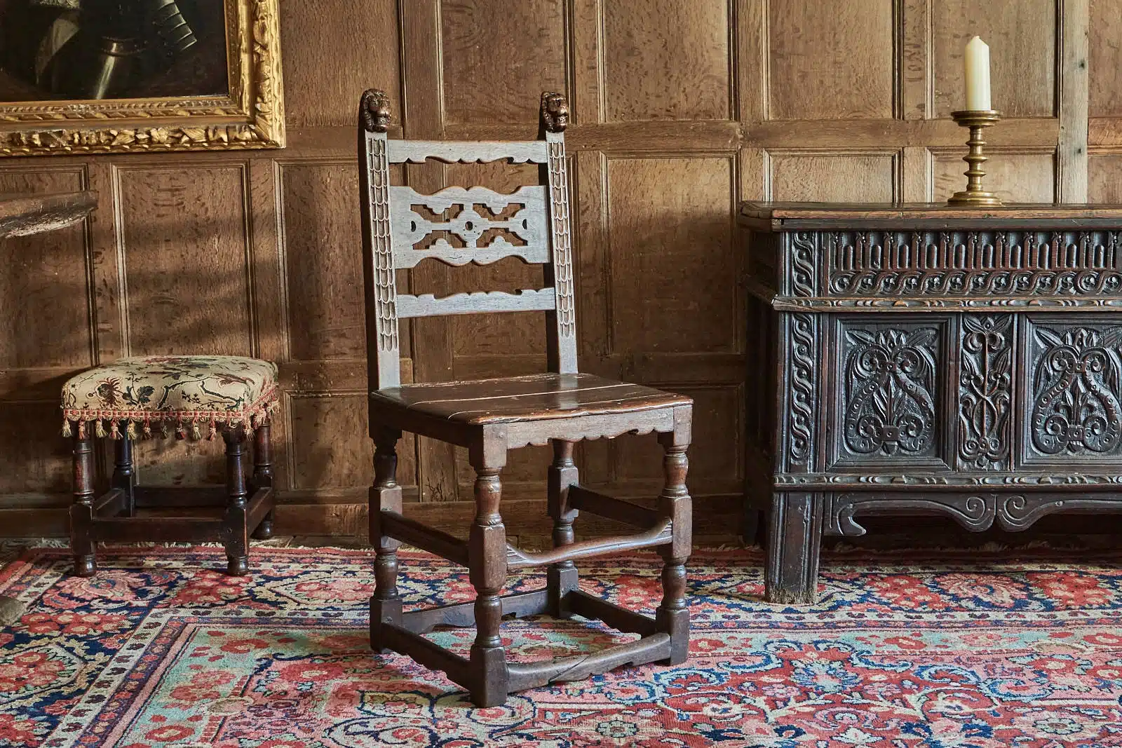 Early 17th century backstool