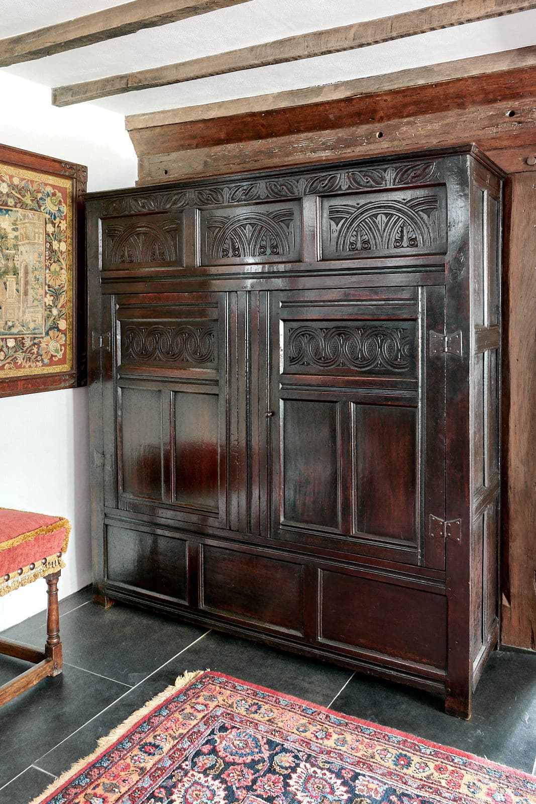 Charles II joined oak clothes press