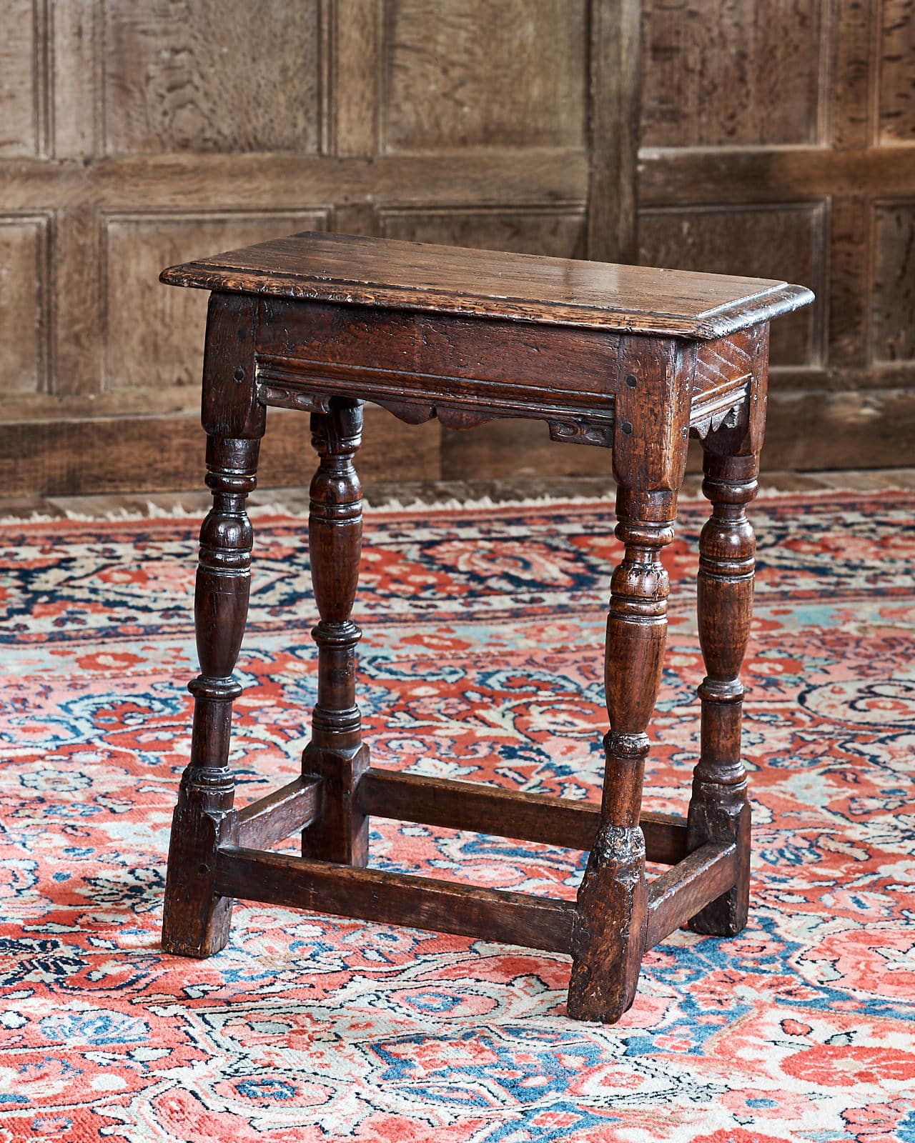 Charles I joined oak stool