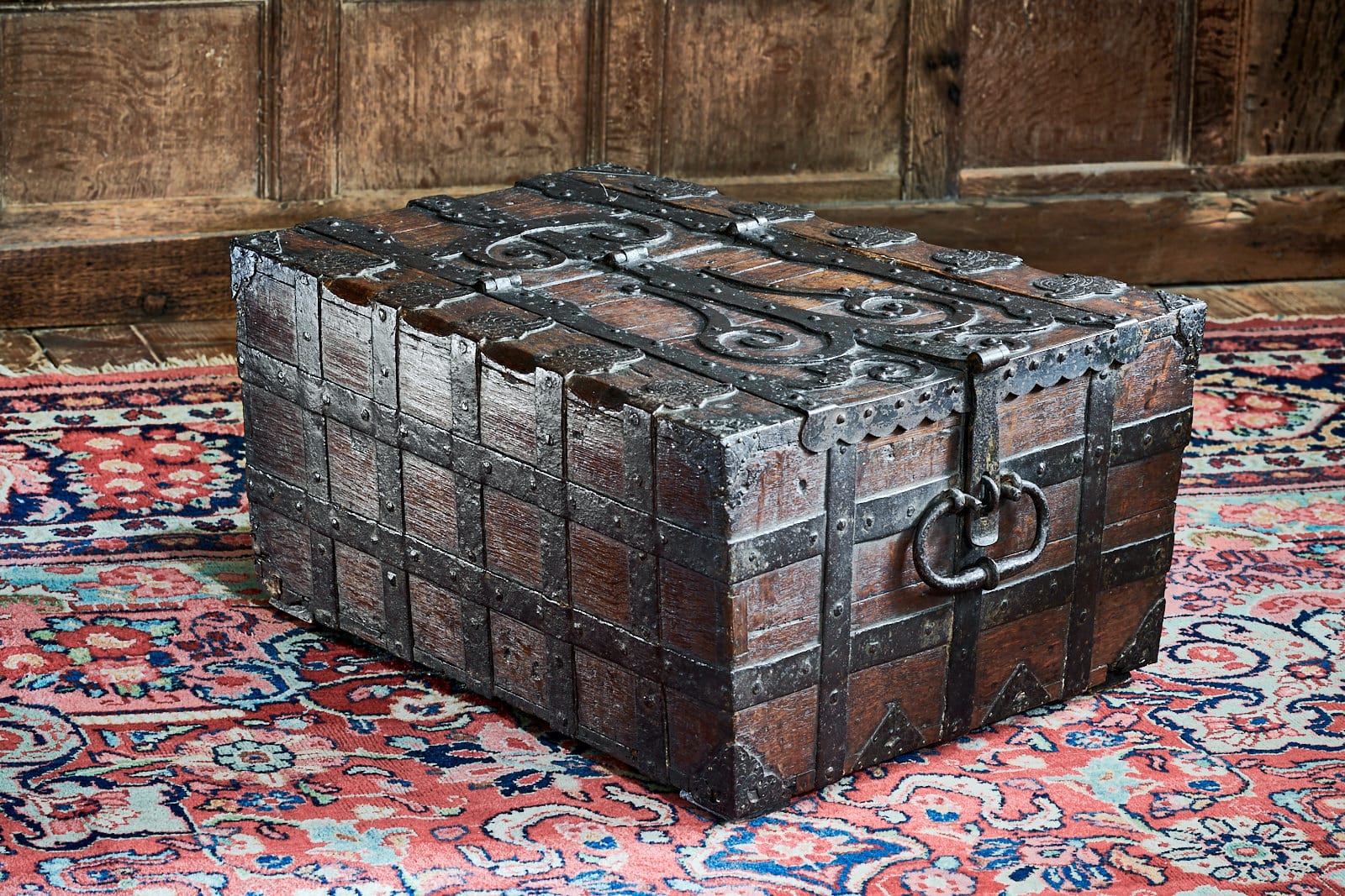 Late Gothic iron bound chest