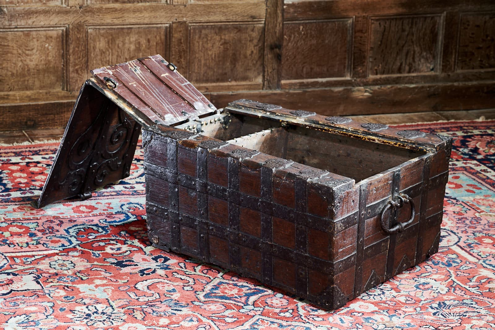 Late Gothic iron bound chest