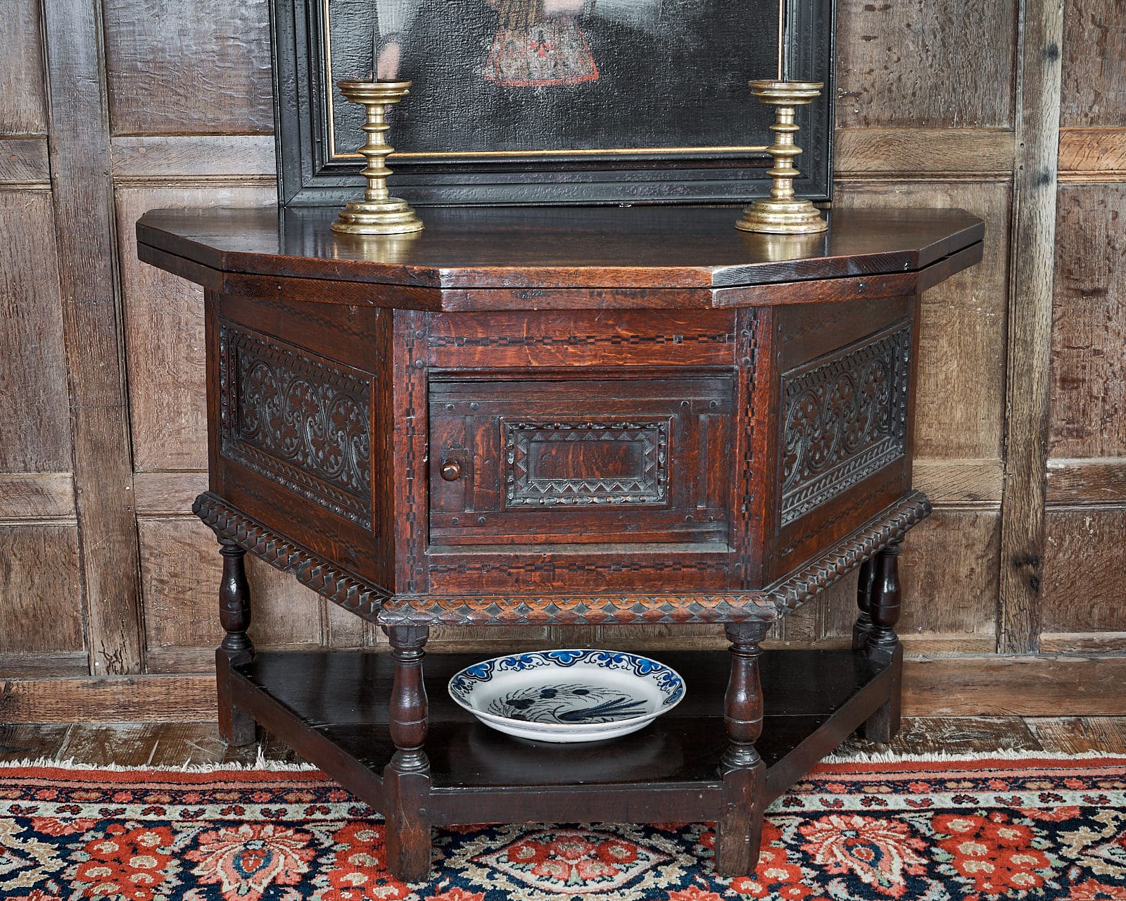 James I joined oak folding table
