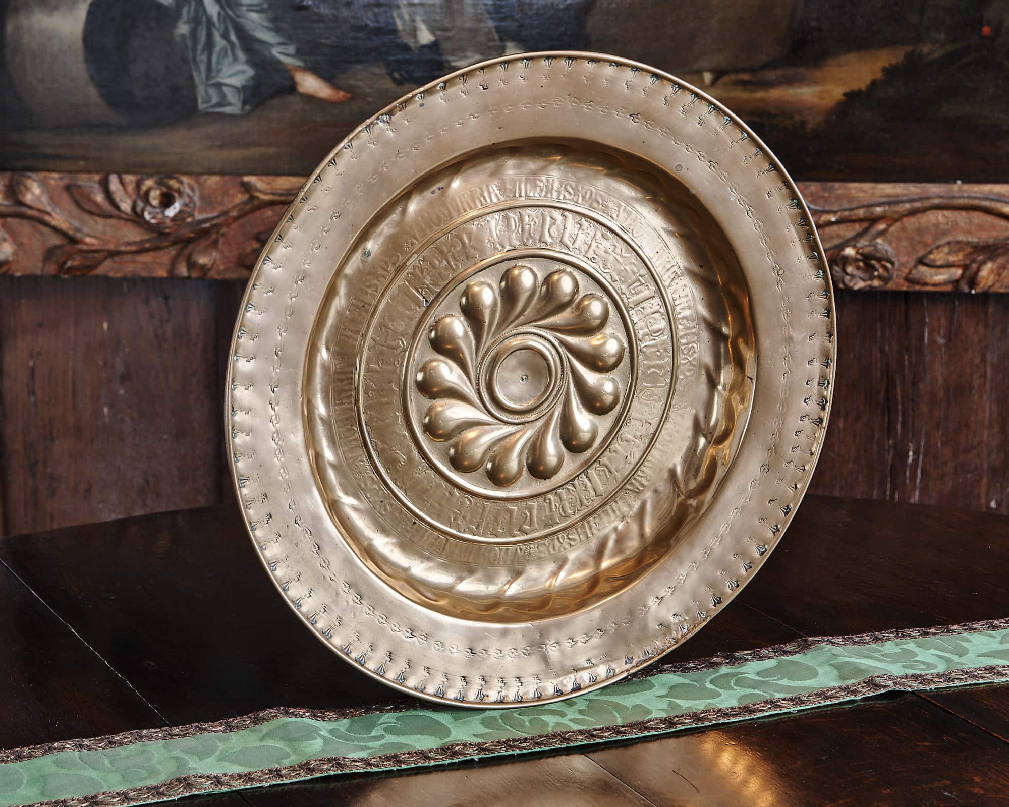16th Century Nuremberg Brass Alms Dish